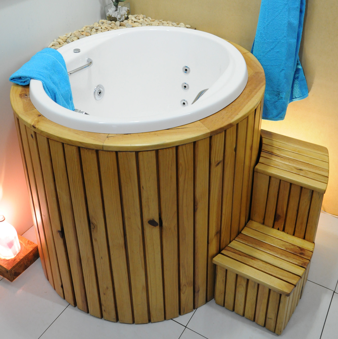 Banheira oval 92×82 individual com hidro Ícaro – PREMIUM